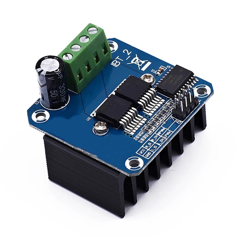 Module de commande de moteur haute puissance double BTS7960 43A pont en H / diagnostic de courant pour voiture intelligente DIY